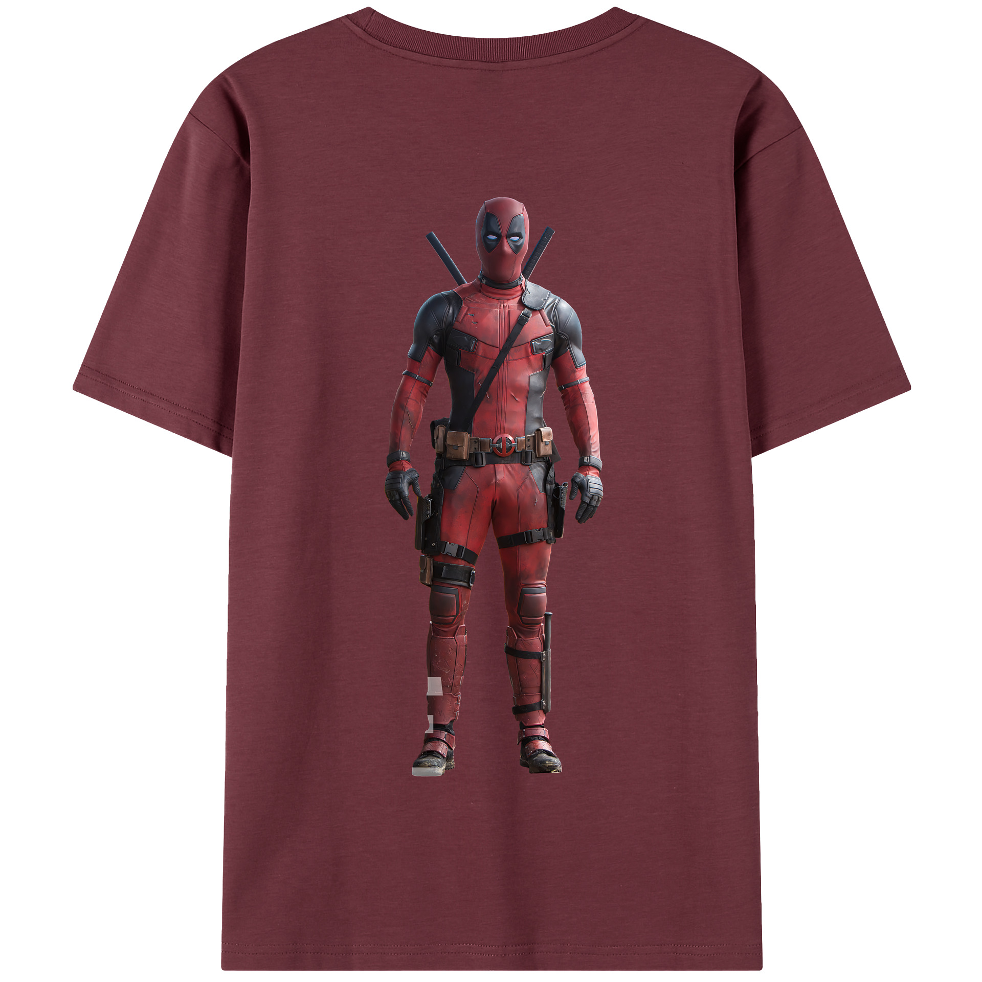（画像用） Deadpool デッドプール 綿100％半袖Tシャツ（背面プリント）